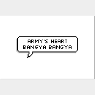 ARMY's heart bangya bangya Posters and Art